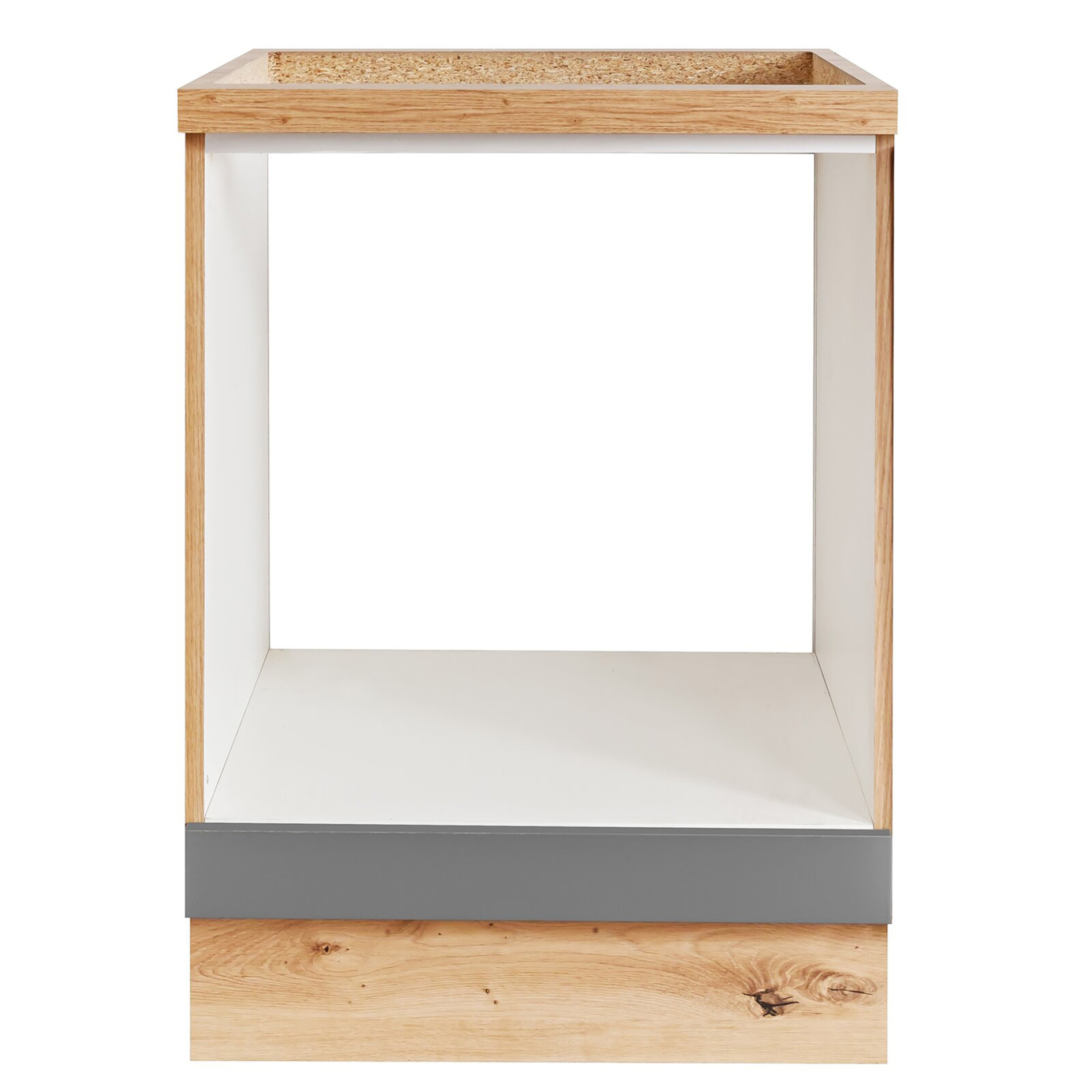 Herdumbauschrank DAVOS - schiefergrau - Artisan Eiche - 60 cm