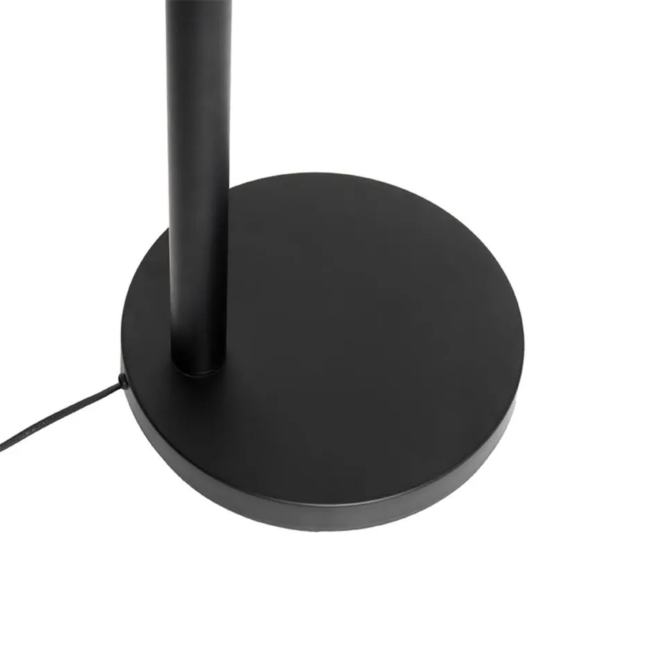 Qazqa vloerlampen sixties zwart geïntegreerde led
