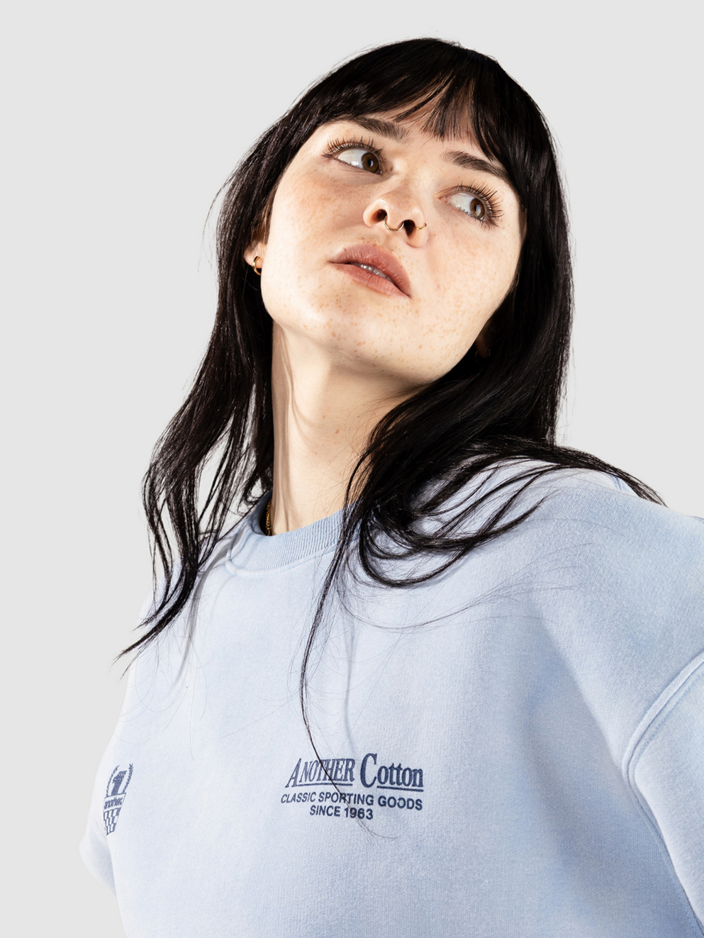Another Cotton Lab Another Day Oversized Washed Sweater blue