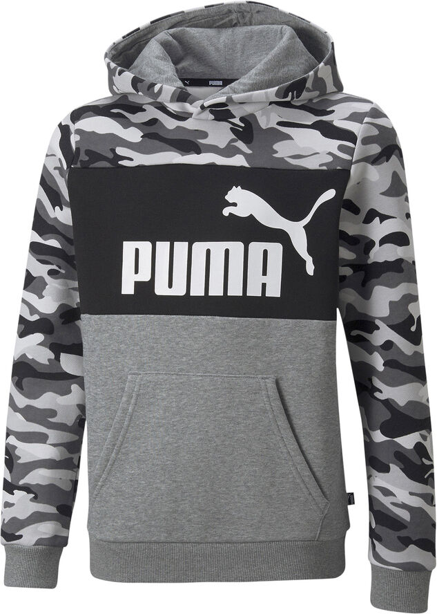 Puma Essentials  Camo hættetrøje Grå