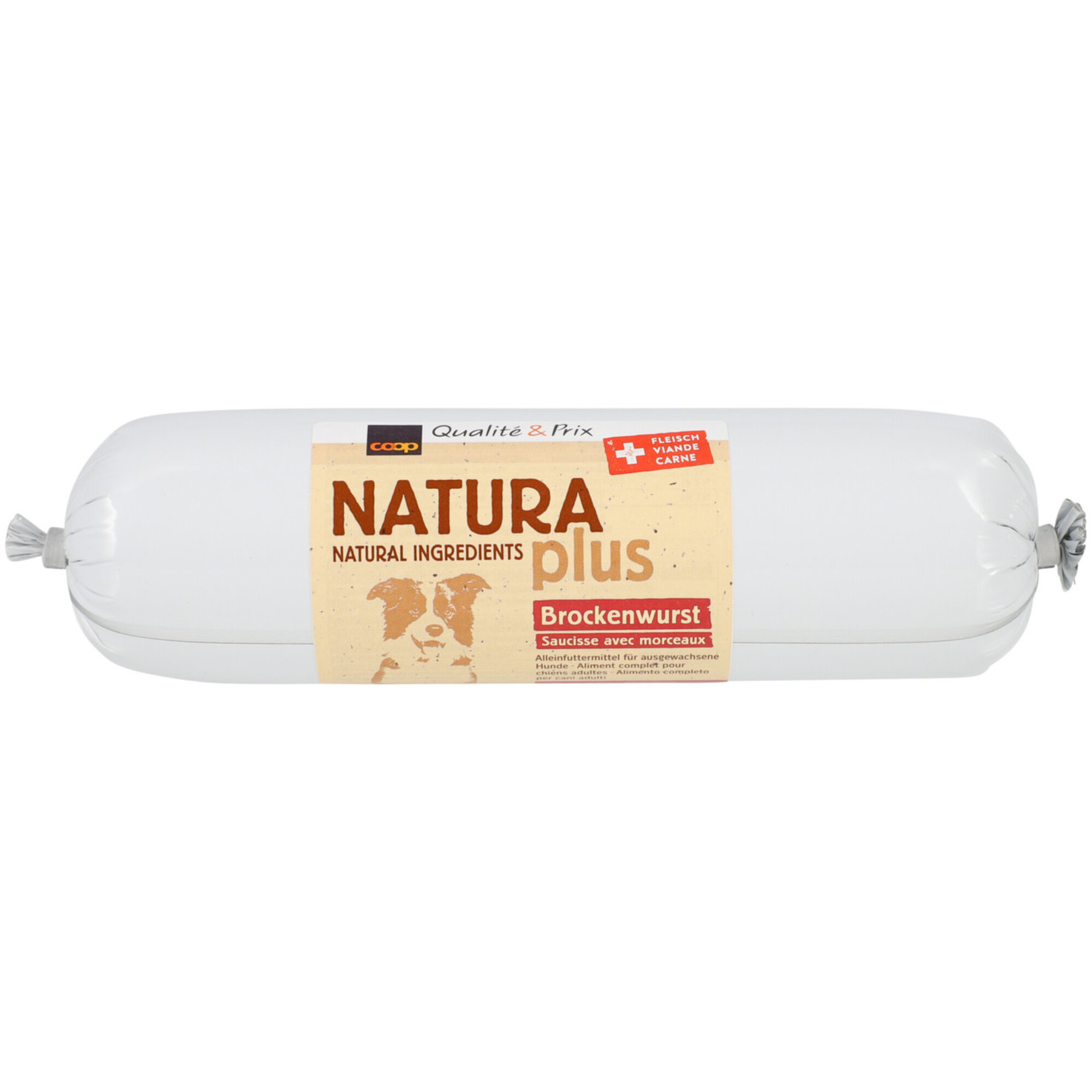 Naturaplus Hundefutter Brockenwurst Rind