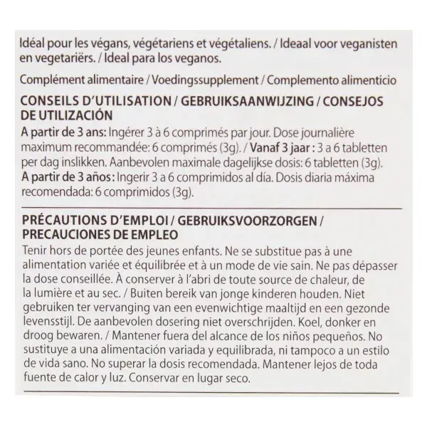 Pranarom Micro-Algues Chlorella Bio 150 comprimés
