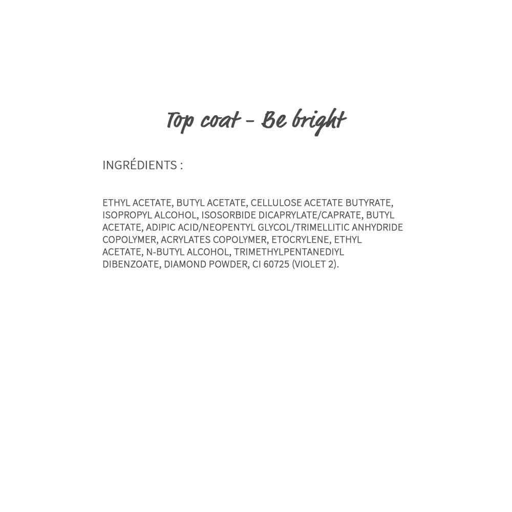 Be bright Top coat brillance