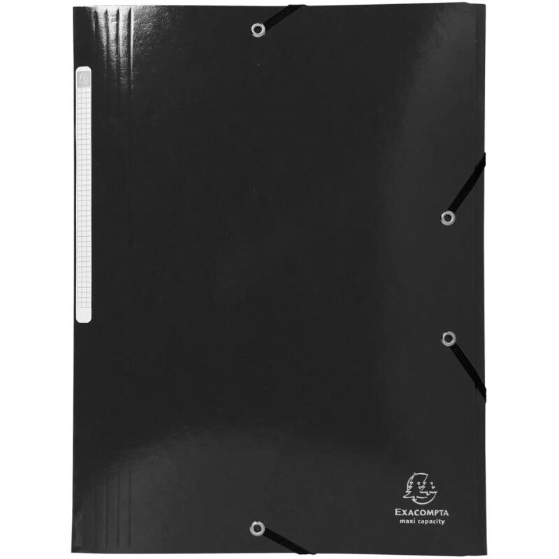 Chemise à élastiques 3 rabats Maxi capacity carte lustrée pelliculée 425gm2 Iderama A4