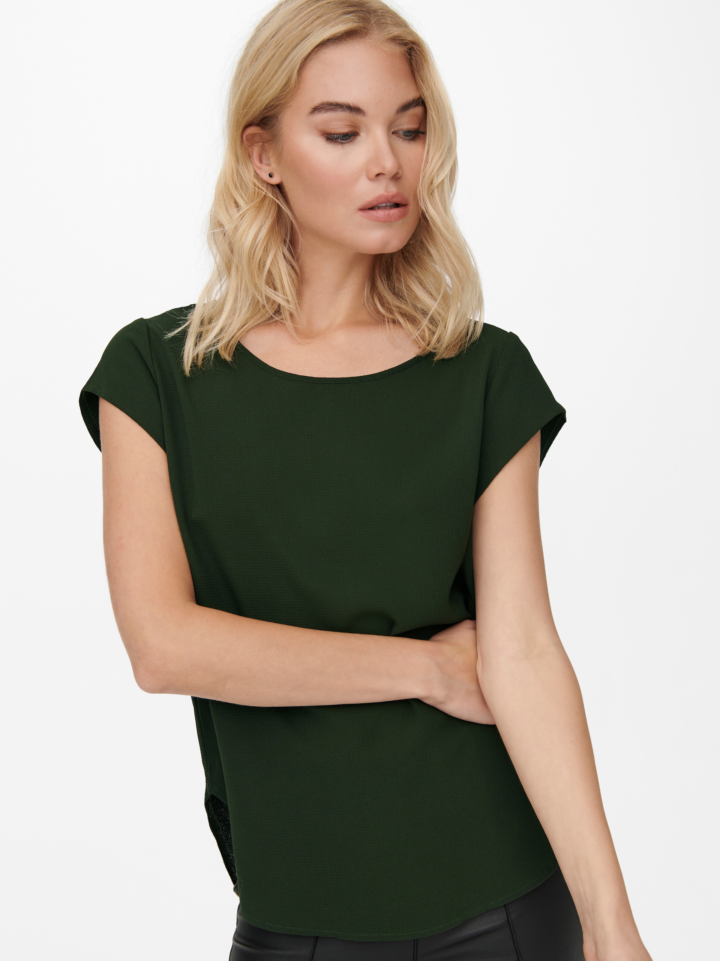 ONLY Shirtbluse »ONLVIC S/S SOLID TOP«
