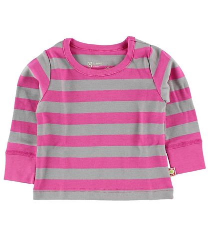 Katvig Bluse - Pink/Gr?stribet