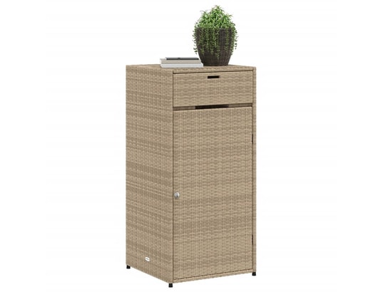 VIDAXL - Armoire de jardin Armoire de rangement de jardin beige 55x55x111cm résine tres...