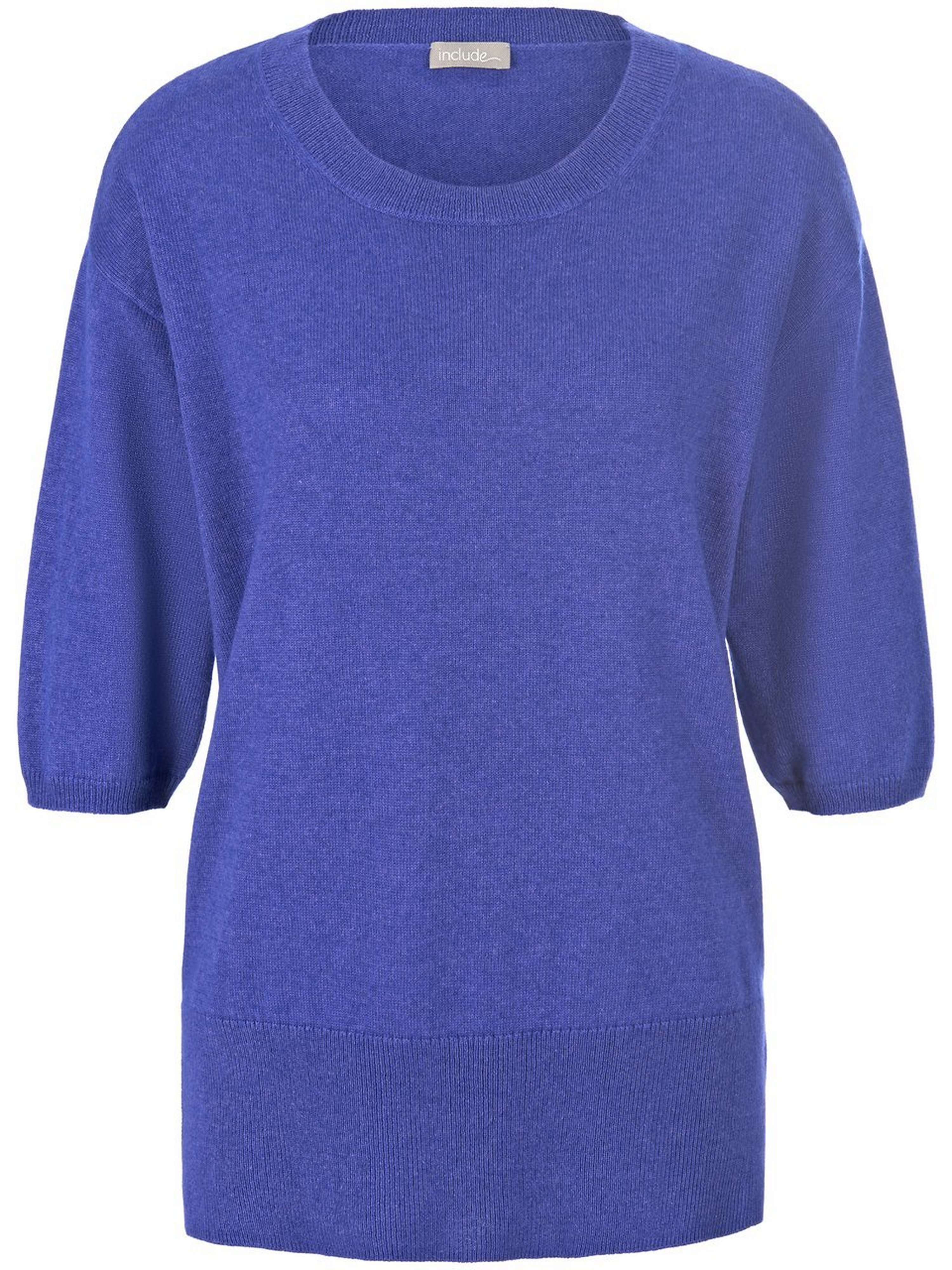 Rundhals-Pullover aus Kaschmir und Seide
