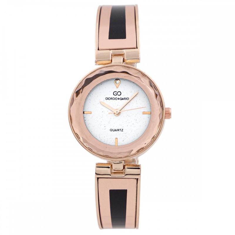 Montre Femme GIORGIO bracelet Acier Rose Métal