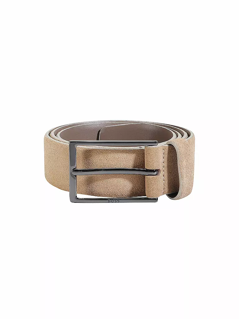 BOSS Ledergürtel CALINDO beige