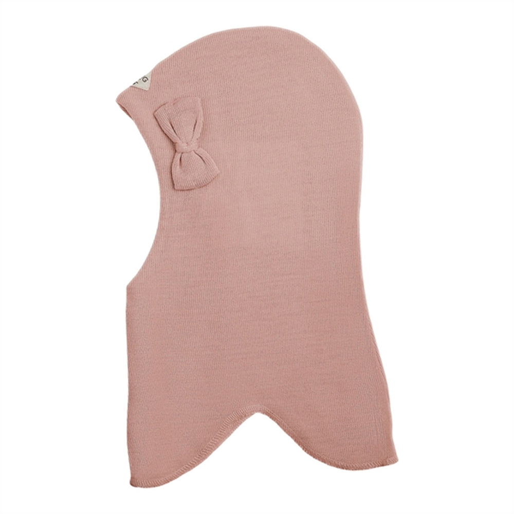 Køb Racing Kids Rund Elefanthue Uld/Bomuld m. Sløjfe 3-lags Dusty Rose