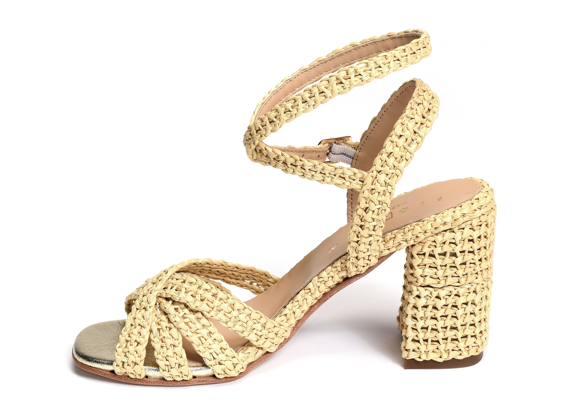 Claudia raphia beige