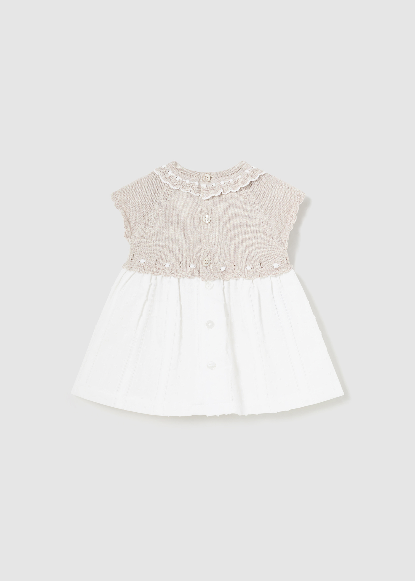Vestido Better Cotton para recém-nascida Cristal