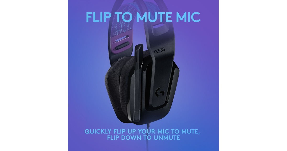 LogitechG335 Wired over-ear gaming headset  (Zwart, Pc, PlayStation 4, PlayStation 5, Xbox One, Xbox Series X|S, Nintendo Switch)