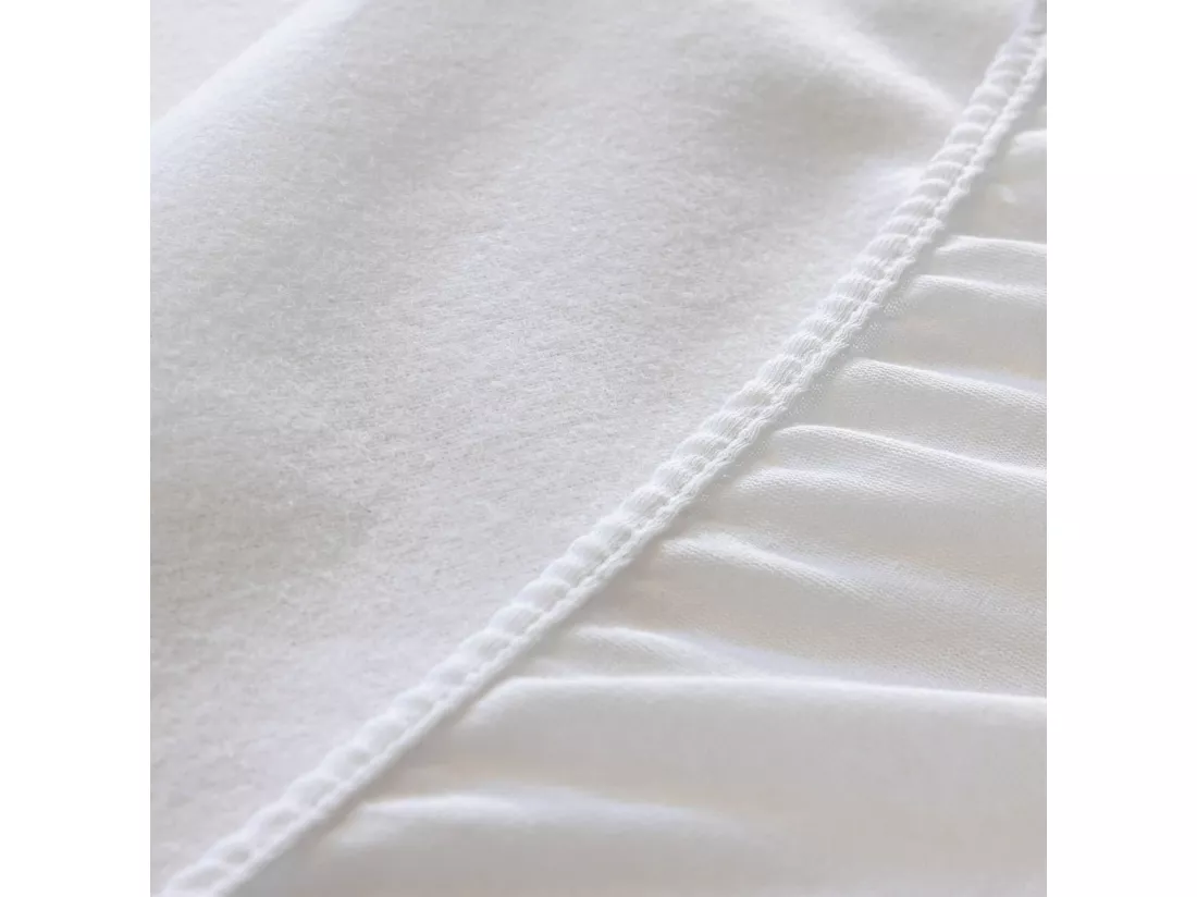 Pack protège matelas et protège oreillers molleton imperméable 100% coton bio - SOMEO 120x200 - LUNE