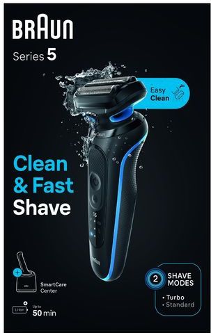 Braun - Series 5 - Elektrisch Scheerapparaat - Blauw - SmartCare Center