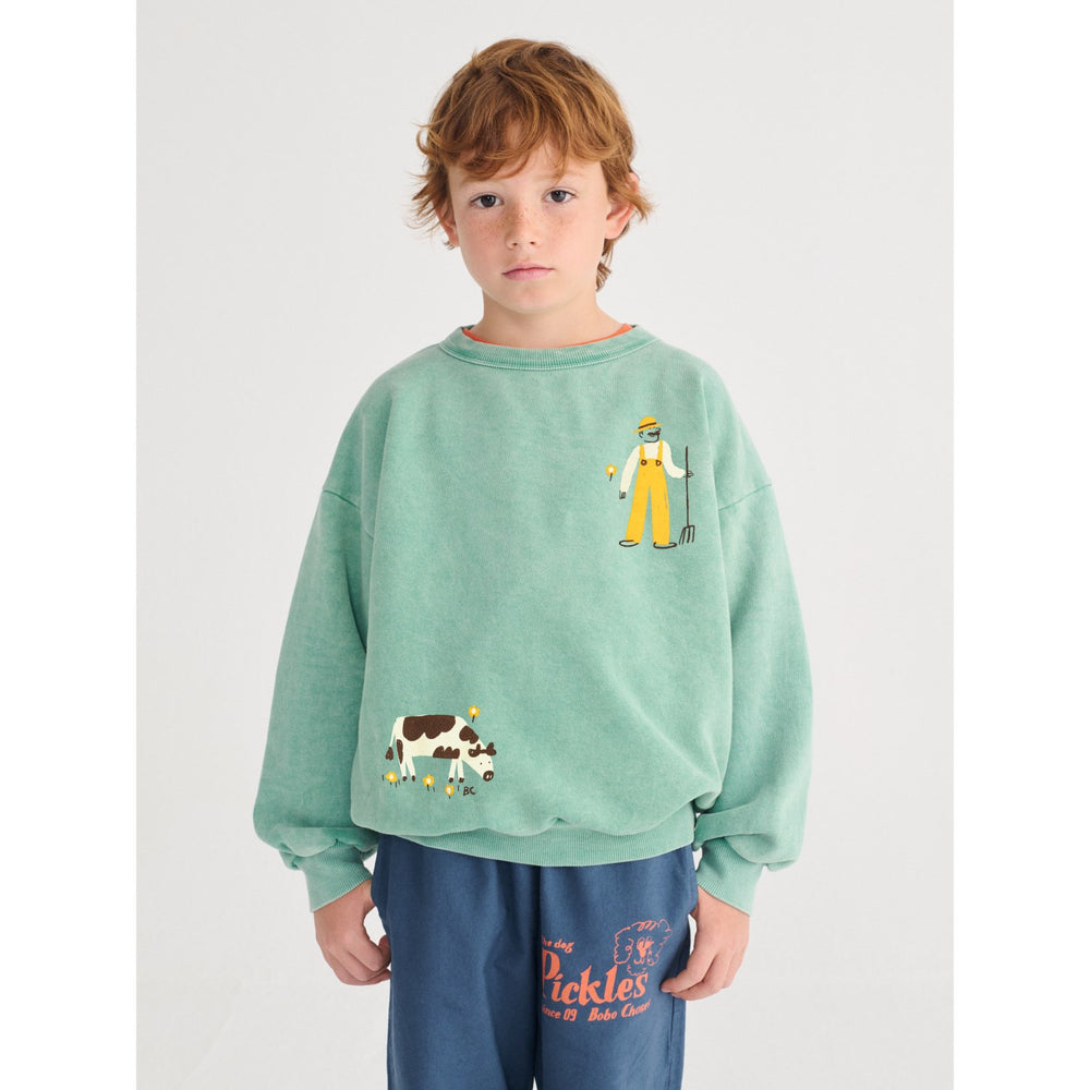Køb Bobo Choses Green Farm Adventure Sweatshirt