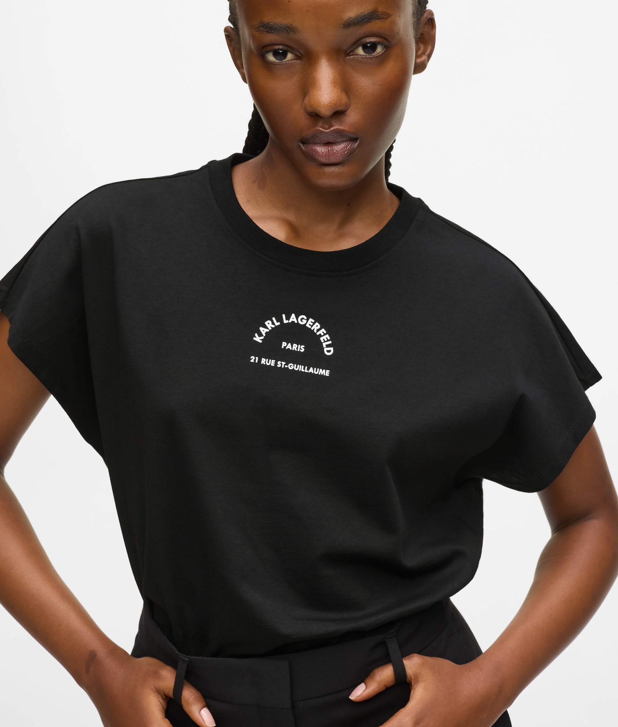 Rue St-Guillaume T-shirt met glitter