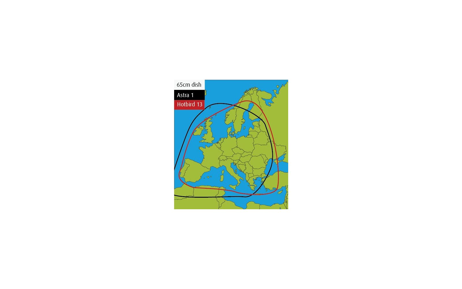 Maxview Sat-Antenne Connect 65cm Twin