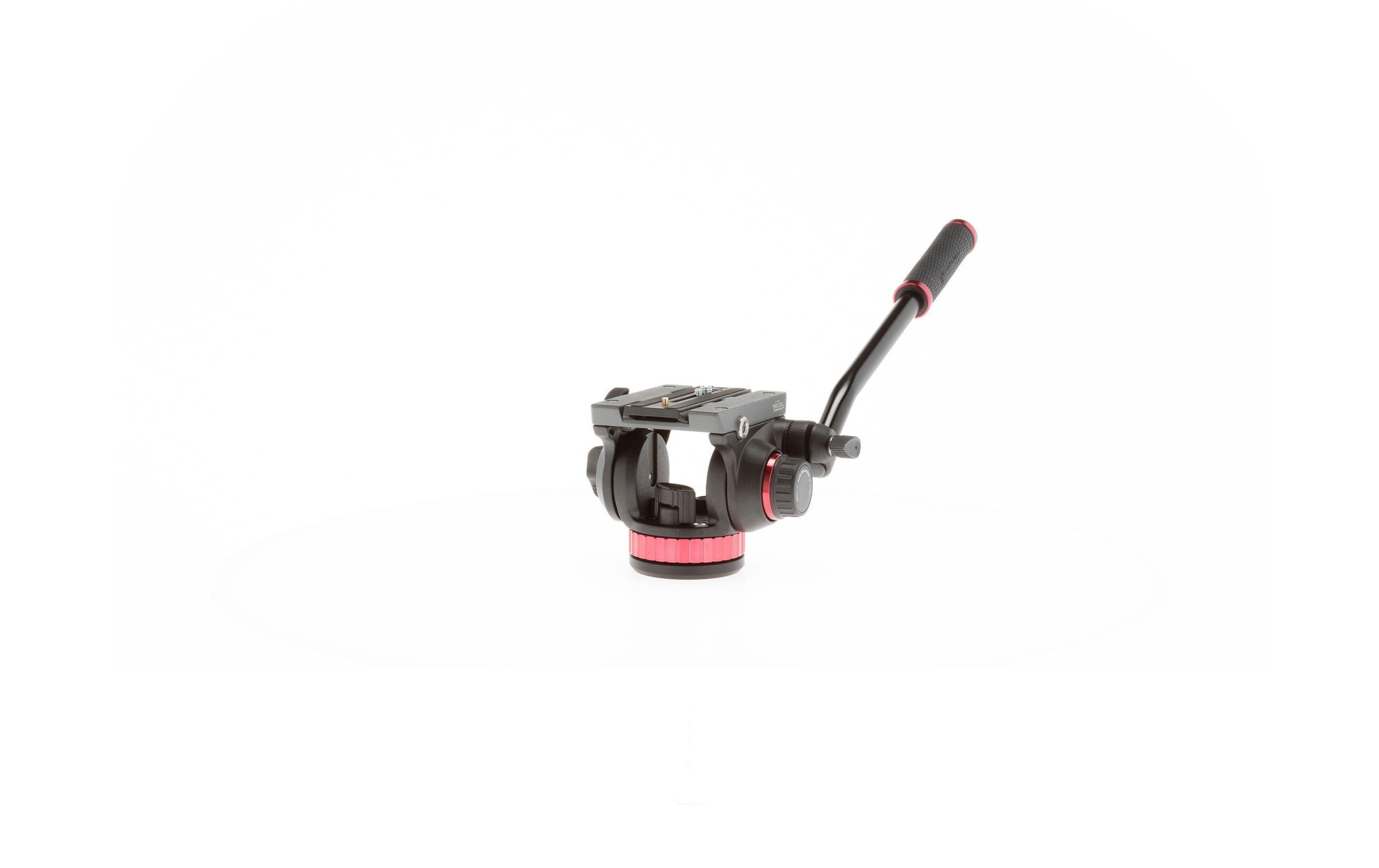 Stativkopf MVH502AH<br>Pro-Fluid-Video-Neiger mit flacher Basis und 3/8'' Innengewinde