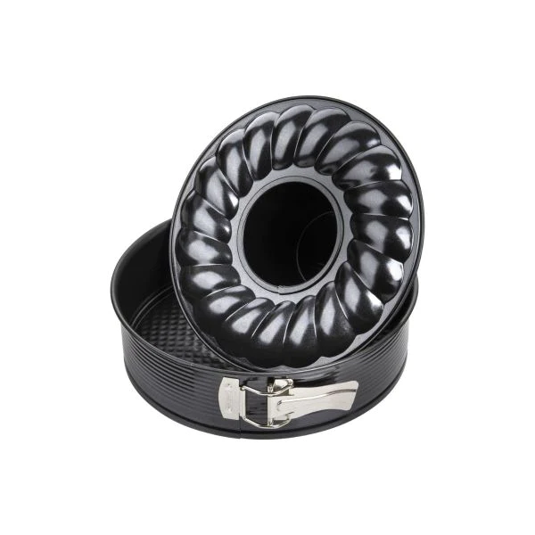 Moule à manqué et à savarin double fond 24 cm Black Metallic Zenker