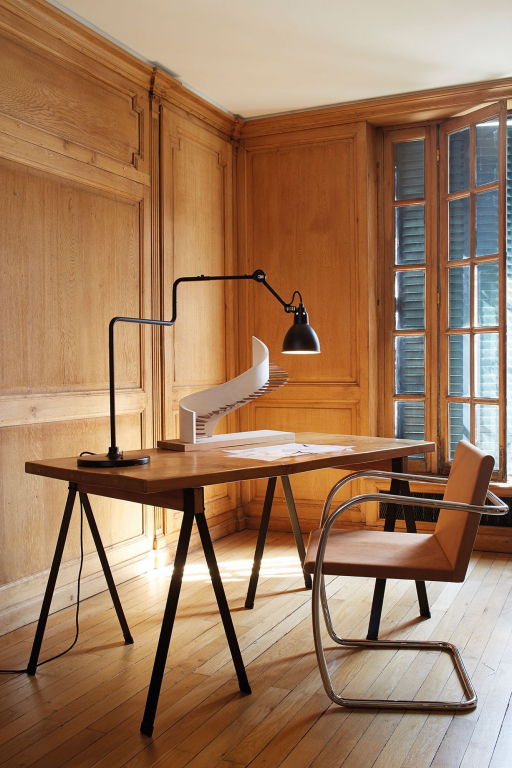 DCW éditions Lampe Gras N317 bureaulamp Zwart