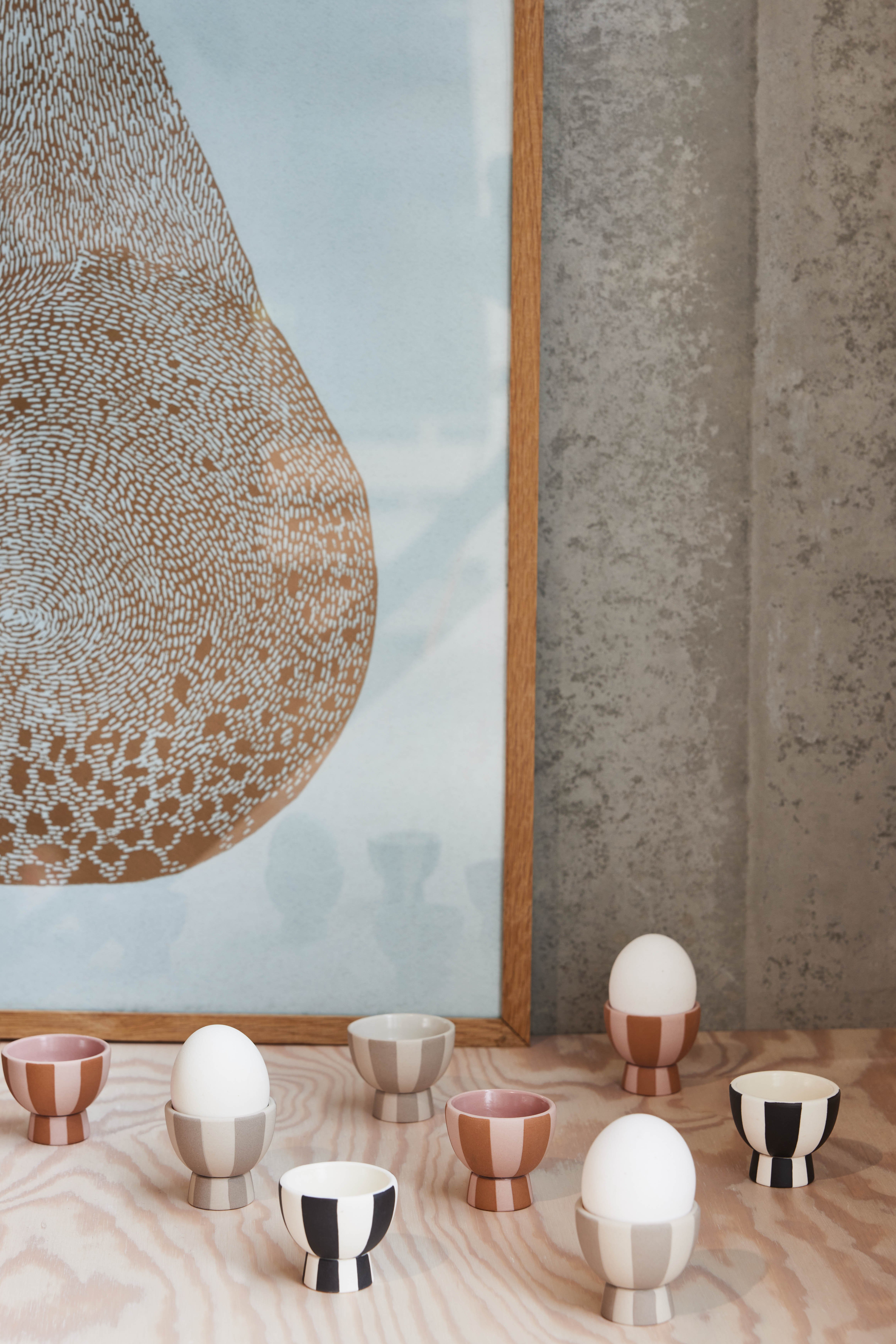 Coquetier en grès | Beige