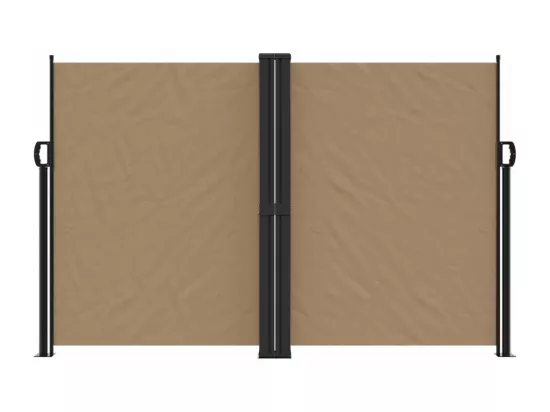 Auvent latéral rétractable taupe 160x1000 cm