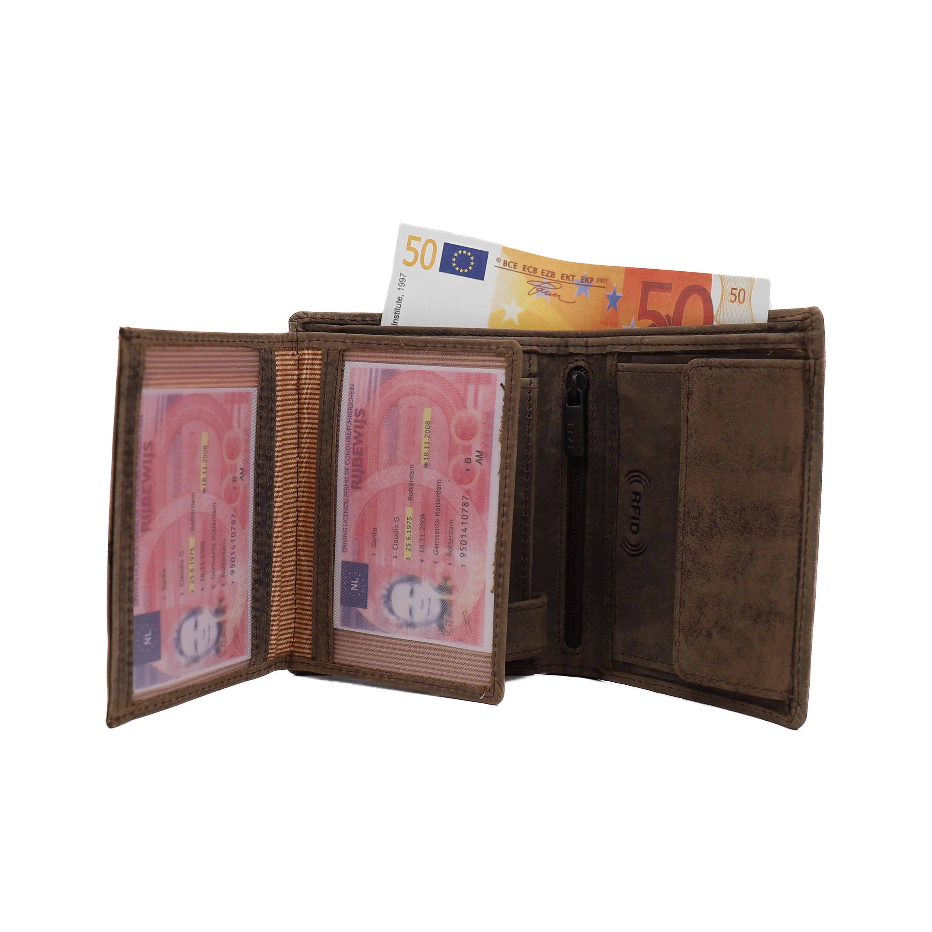Billfold 'Klaas' bruin Bruin