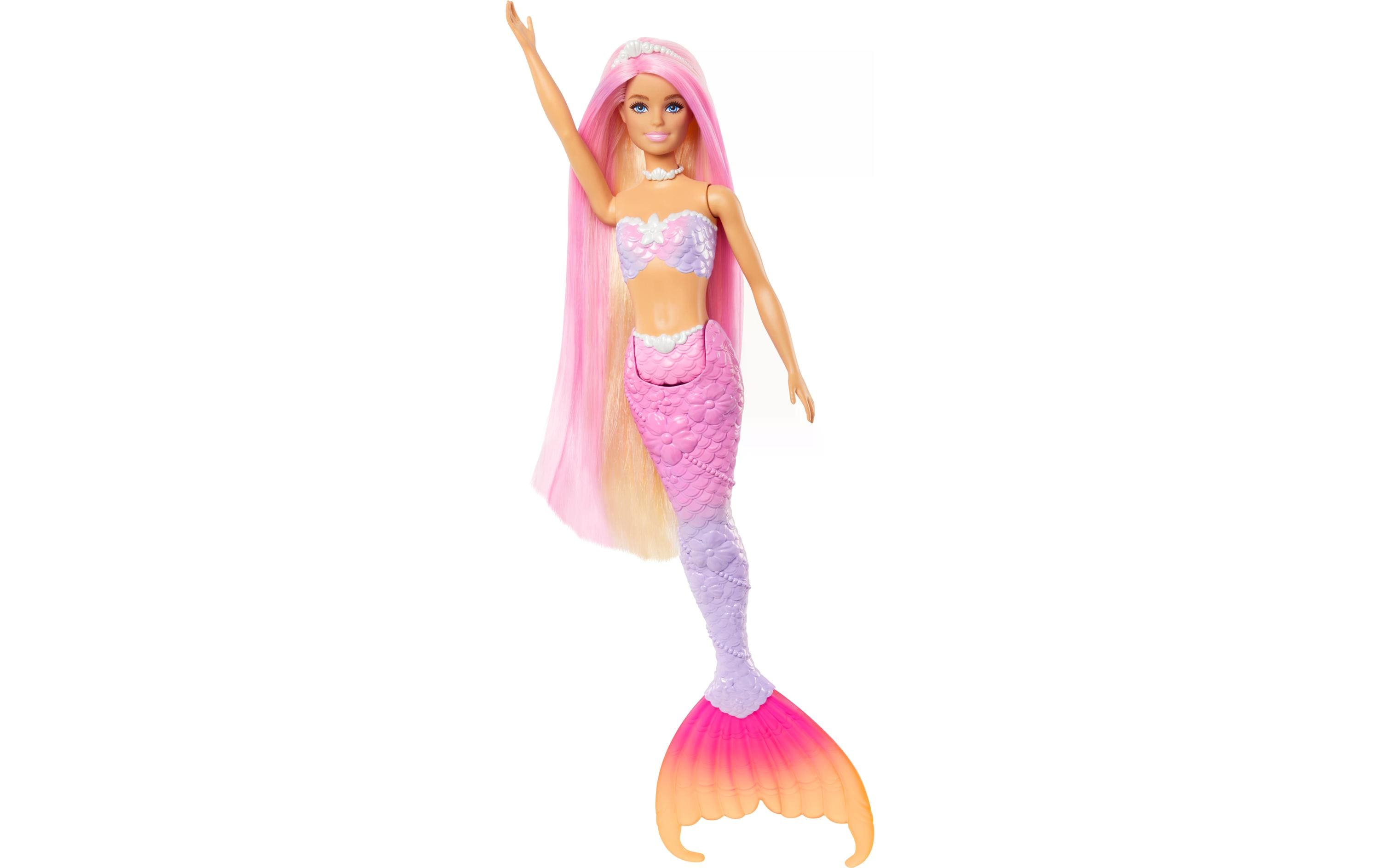 Puppe Barbie Meerjungfrau mit FarbwechselPuppe mit Farbwechseleffekt und Zubehör