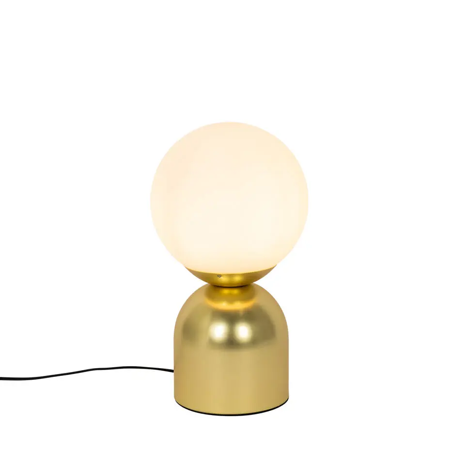 Qazqa tafellampen pallontrend goudkleurig e27