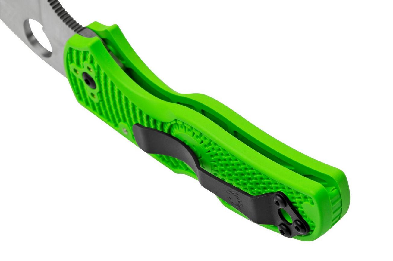 Spyderco Native 5 Salt, Green FRN, LC200N, C41PGR5 zakmes