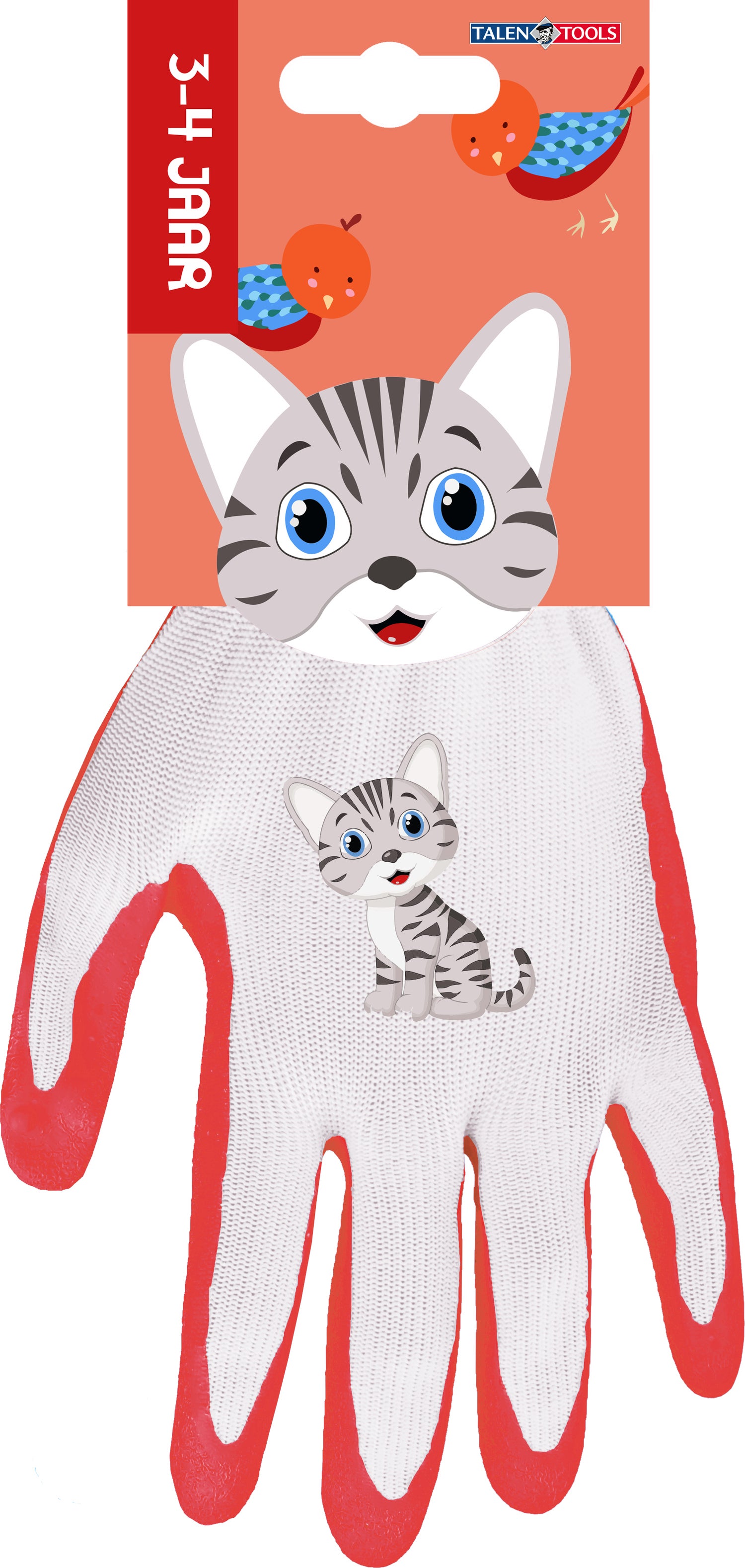 Talen Tools kindertuinhandschoen 3-4 jaar poes 21 x 15 x 3 cm
