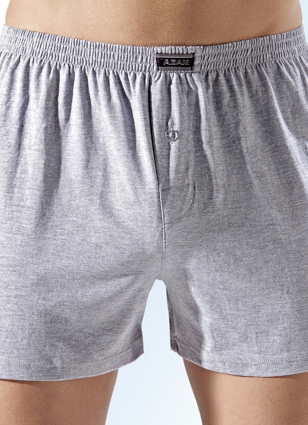 Fünferpack Boxershorts aus BIO-Baumwolle mit Eingriff, uni und meliert