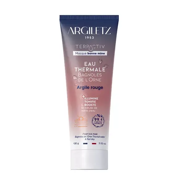 Máscara facial Argiletz Terractiv Healthy Glow com argila vermelha 100g