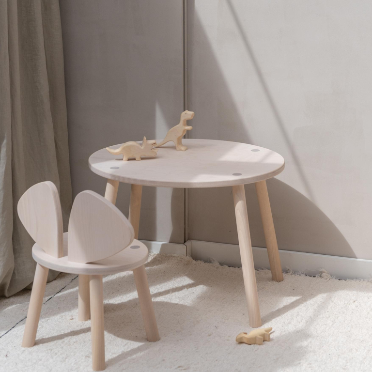 Nofred Mouse kinderstoel gelakt oak