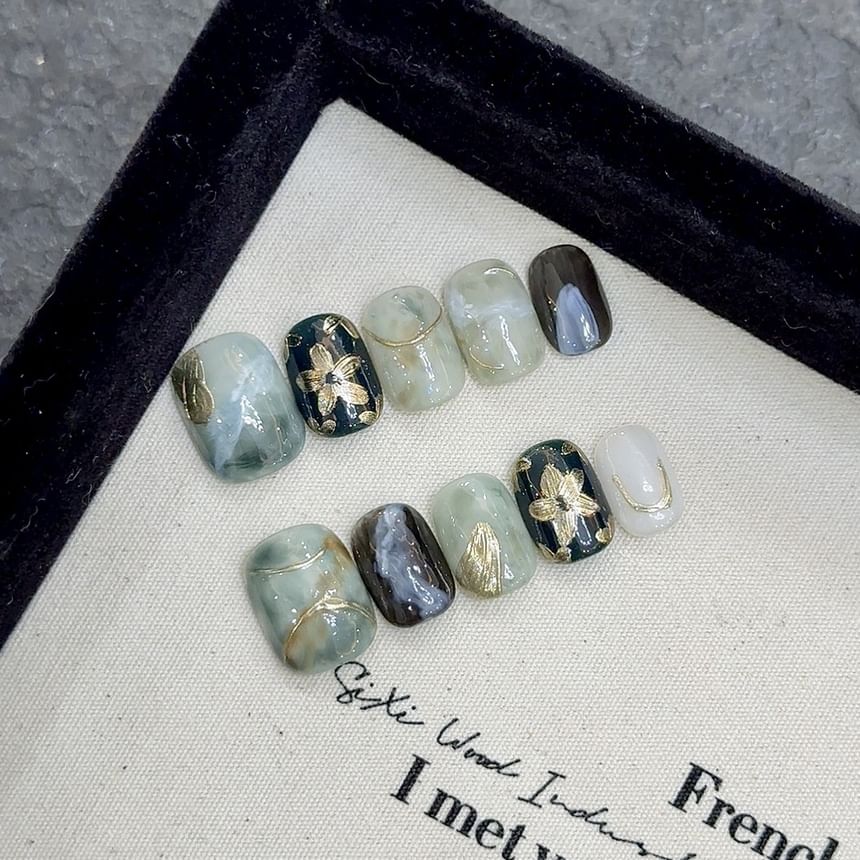 eovda - Floral Press On Nail