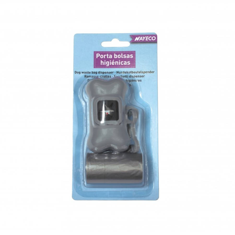Porta-sacos Nayeco + 40 sacos para fezes de cachorro