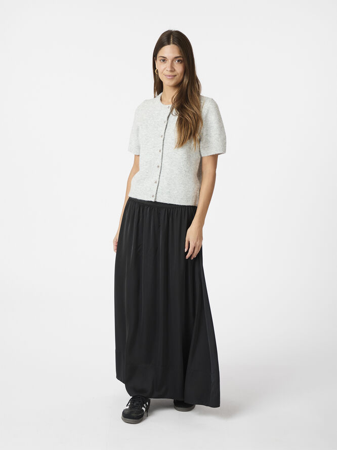 Neo Noir Mitta Knit Cardigan Grey melange