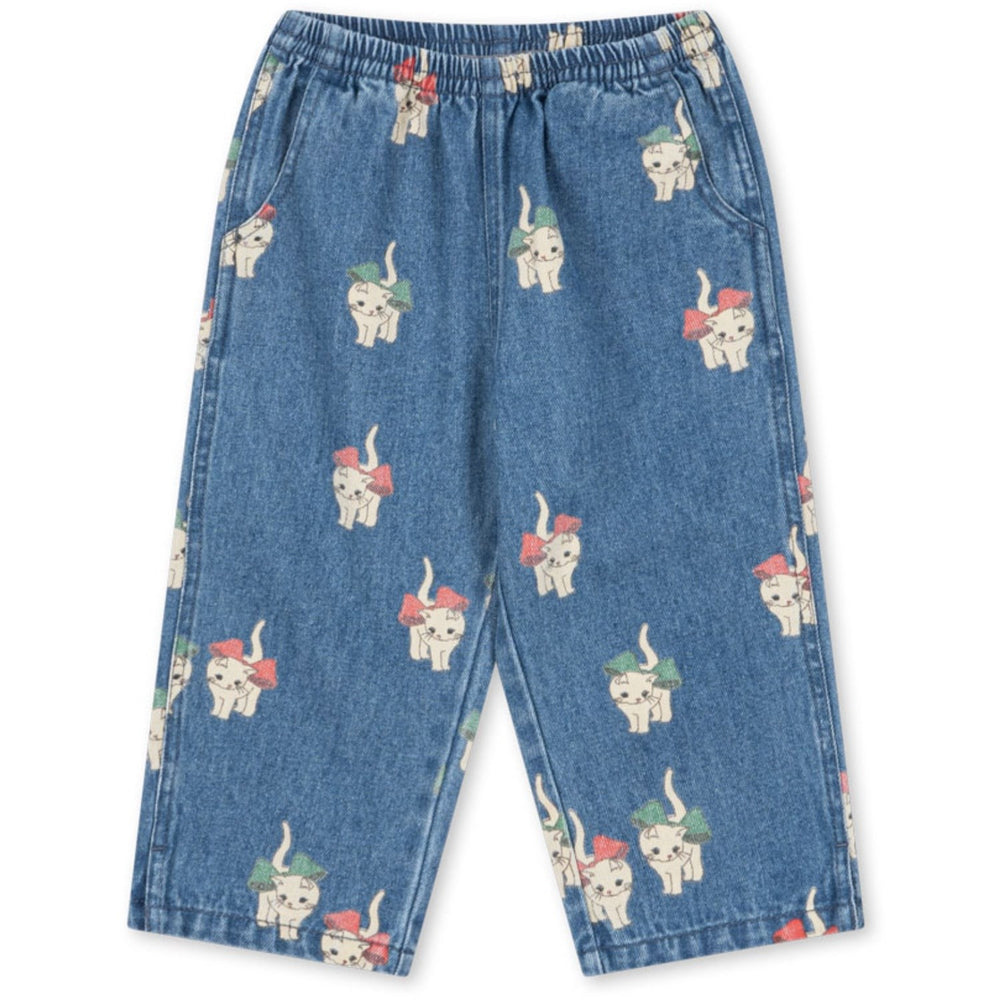 Køb Konges Sløjd Bow Kitty Denim Magot Slit Bukser GOTS