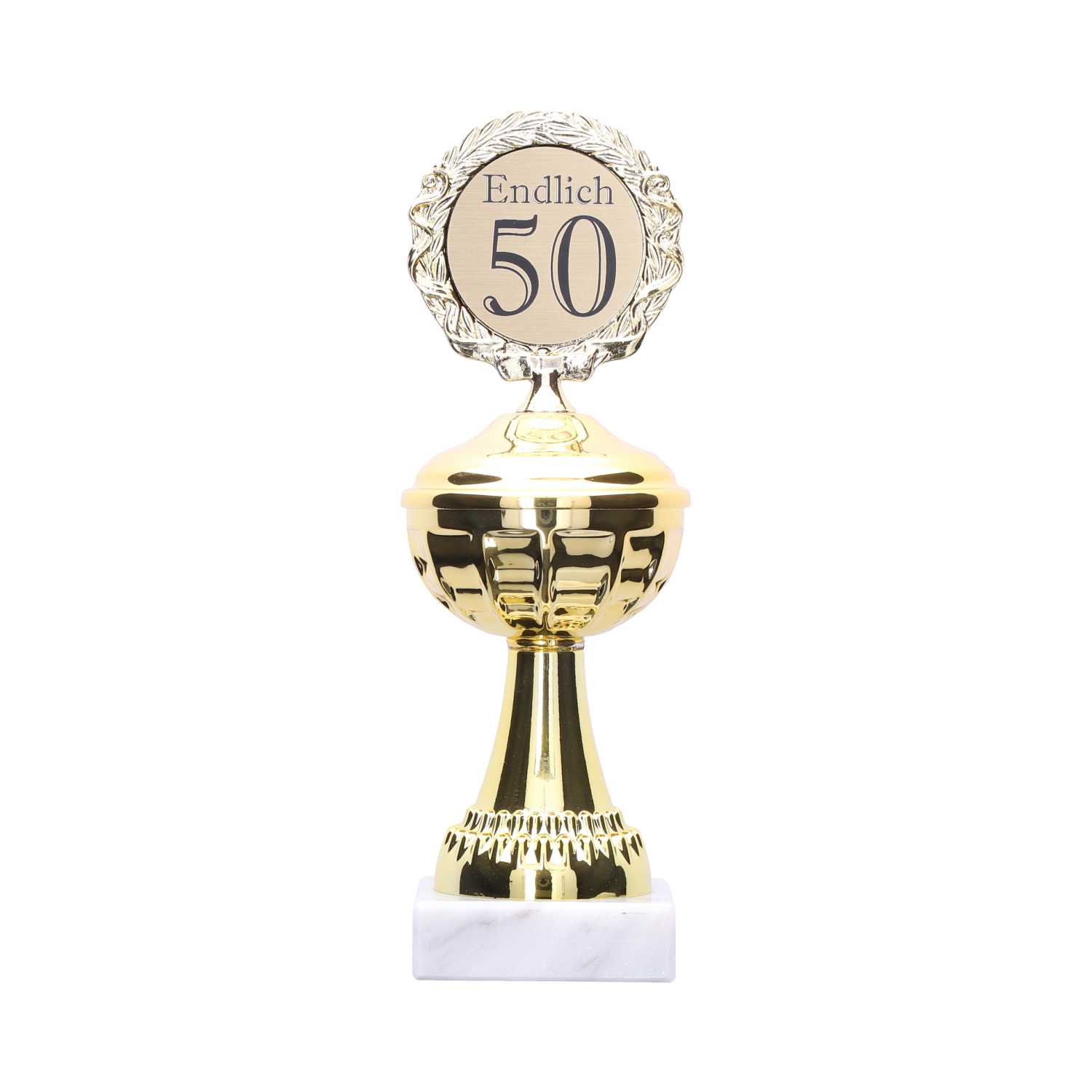 Pokal Gold auf Marmorsockel 22,5 cm 6fach