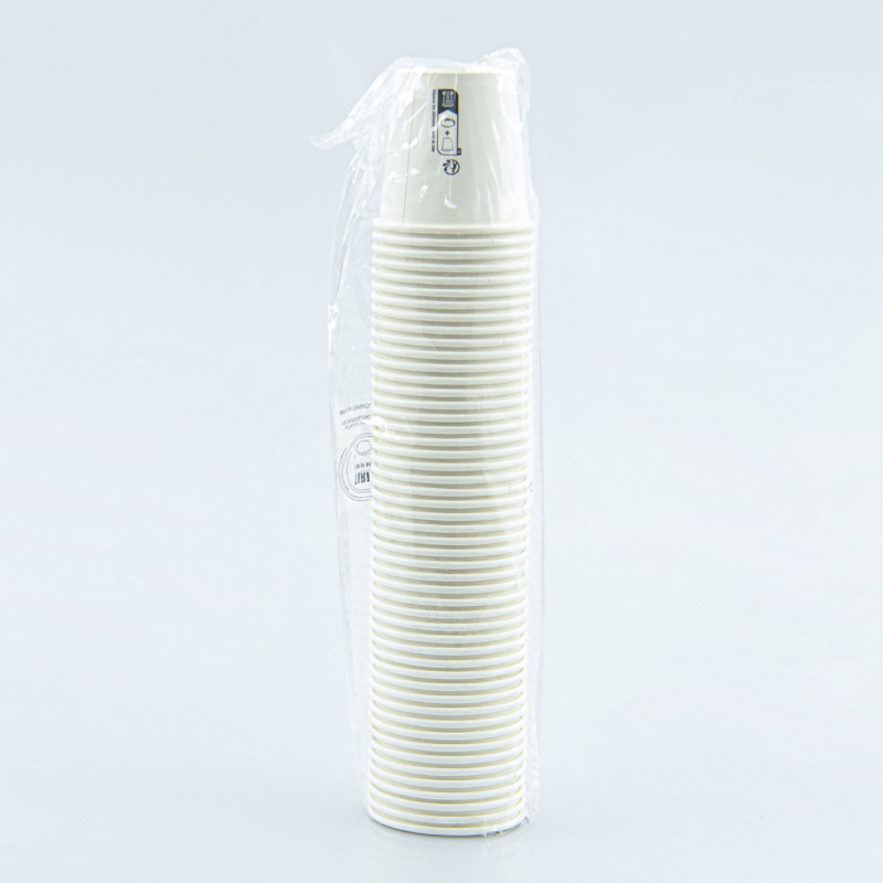 Lot de 50 gobelets en carton beige 12cl