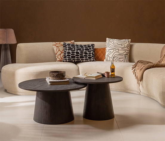 Woood Couchtisch »Vito«, dunkelbraun, 45 x 60 cm
