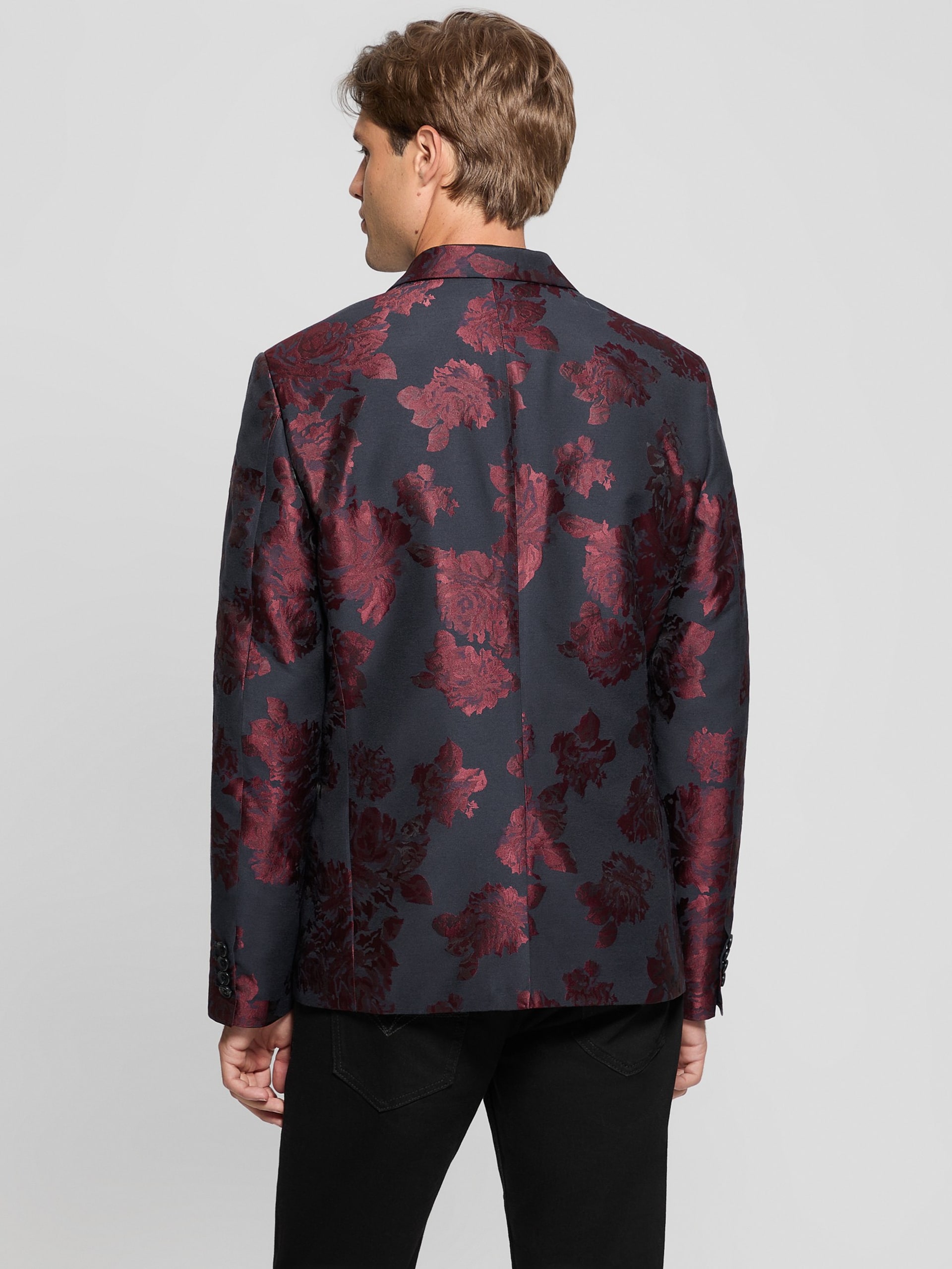 Blazer floral jacquard