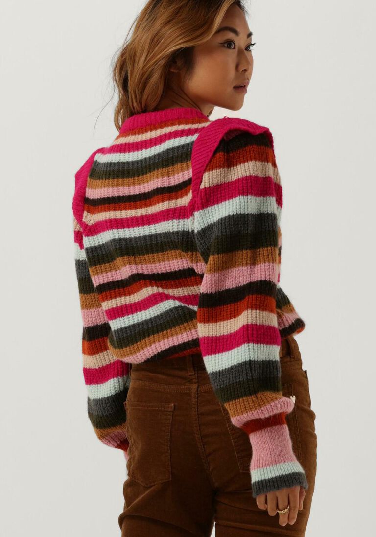 FABIENNE CHAPOT groene fabienne chapot trui rainbow pullover
