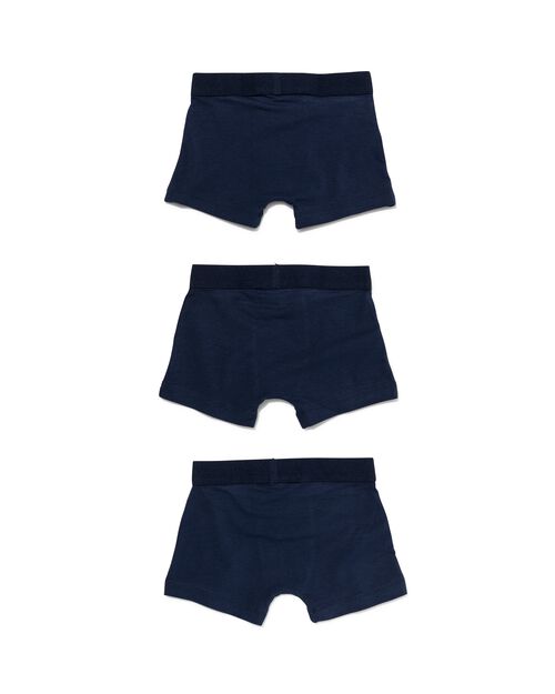 3 boxers enfant bleu