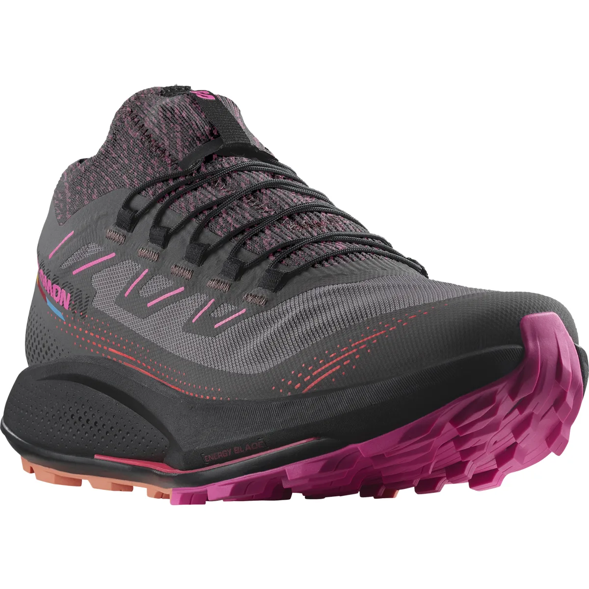 Salomon Women's Pulsar Trail Pro 2 Plum Kitten/Black/Pink Glo