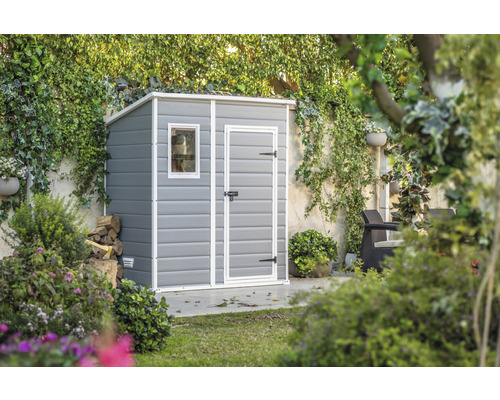 Tuinhuis, gereedschapsschuur KETER Manor Pent 6x4 incl. vloer 183,5 x 111 cm grijs