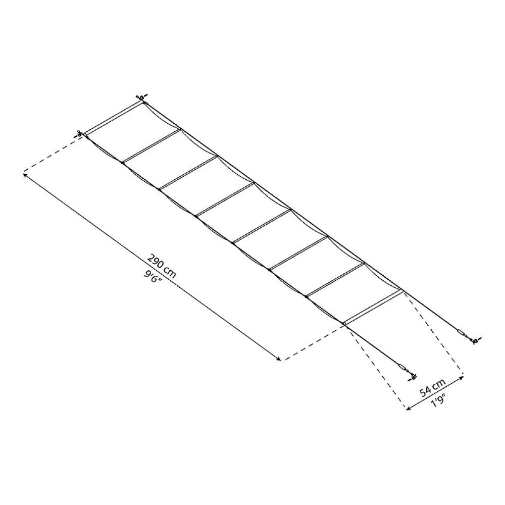 STOFFTAK CANOPIA TIL BALKONGTAK 3X6,2M HVIT
