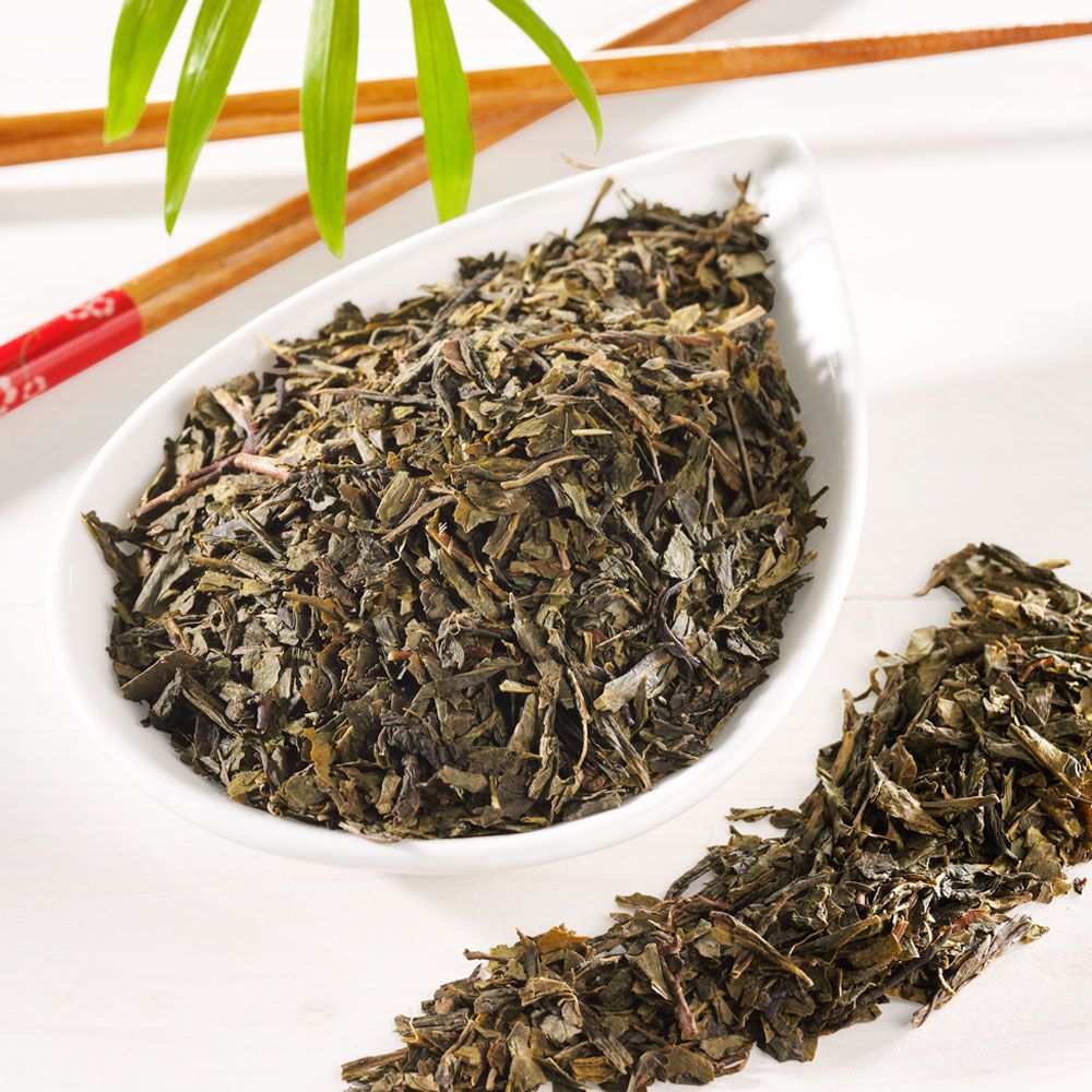 Rauf Tee Grüner Tee China Sencha Blatt Bio